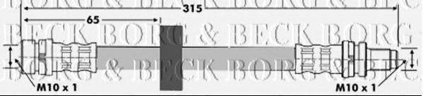 Тормозной шланг BORG & BECK BBH6596
