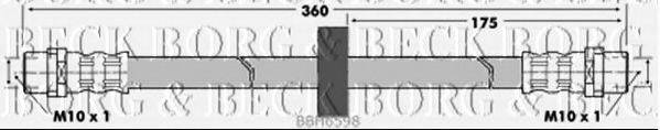 BORG & BECK BBH6598 Тормозной шланг