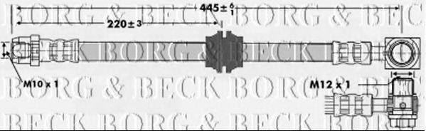 BORG & BECK BBH6725 Тормозной шланг