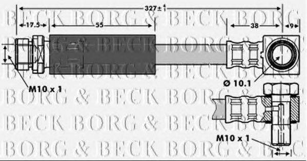 Тормозной шланг BORG & BECK BBH6737