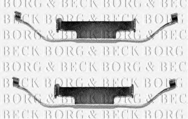 BORG & BECK BBK1012 Комплектующие, колодки дискового тормоза
