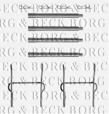 Комплектующие, колодки дискового тормоза BORG & BECK BBK1120