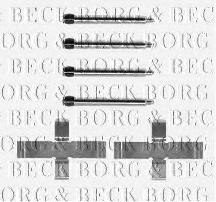 BORG & BECK BBK1177 Комплектующие, колодки дискового тормоза