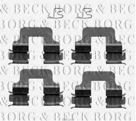 BORG & BECK BBK1202 Комплектующие, колодки дискового тормоза