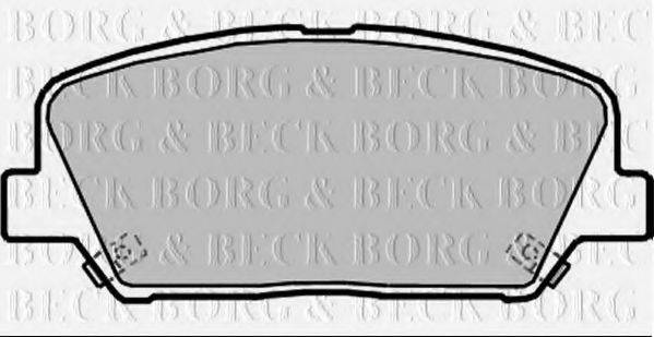 BORG & BECK BBP2364 Комплект тормозных колодок, дисковый тормоз