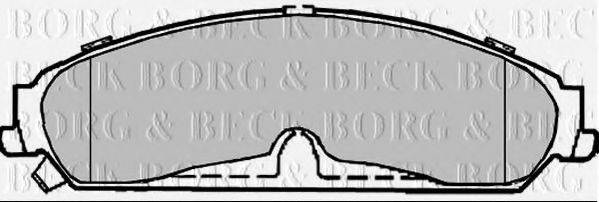Комплект тормозных колодок, дисковый тормоз BORG & BECK BBP2369