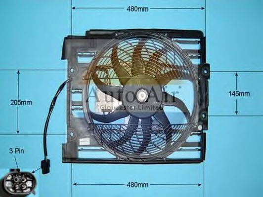 Электродвигатель, вентилятор радиатора AUTO AIR GLOUCESTER 05-1110