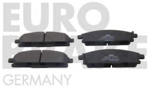EUROBRAKE 5502222256 Комплект тормозных колодок, дисковый тормоз