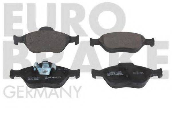 EUROBRAKE 5502222557 Комплект тормозных колодок, дисковый тормоз