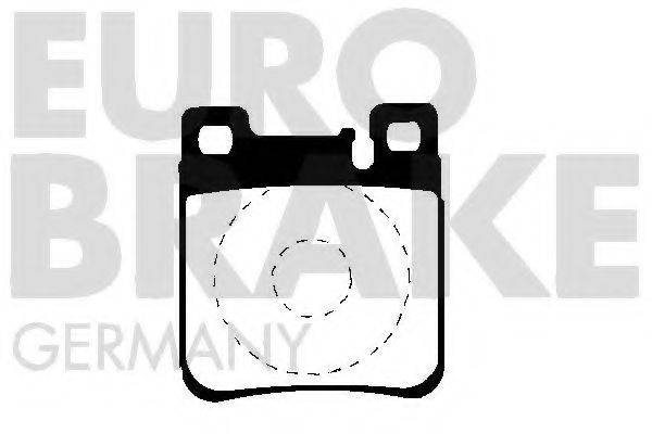 Комплект тормозных колодок, дисковый тормоз EUROBRAKE 5502223323