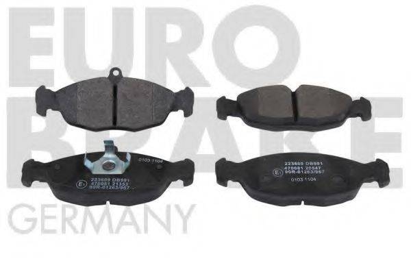 Комплект тормозных колодок, дисковый тормоз EUROBRAKE 5502223609