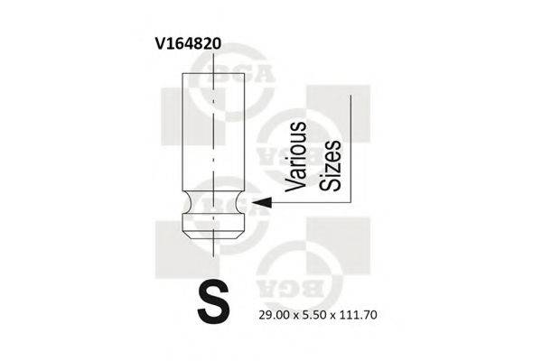 Впускной клапан BGA V164820