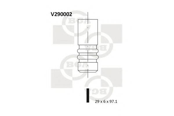 BGA V290002 Впускной клапан