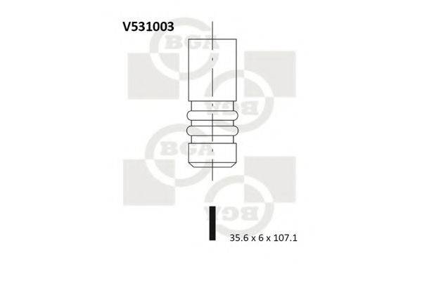 Впускной клапан BGA V531003