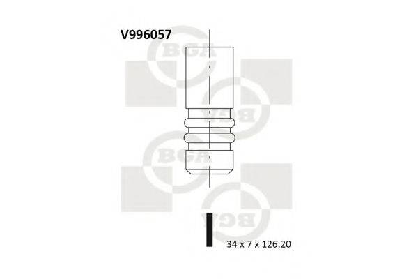 BGA V996057 Впускной клапан