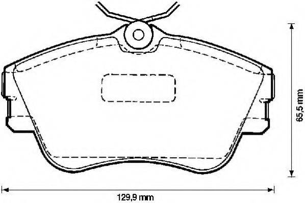 Комплект тормозных колодок, дисковый тормоз JURID 571847D