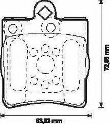 Комплект тормозных колодок, дисковый тормоз JURID 571925J-AS