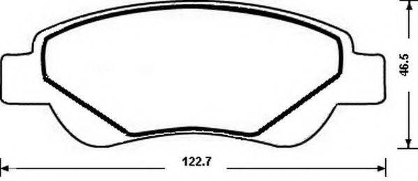 Комплект тормозных колодок, дисковый тормоз JURID 573135J-AS