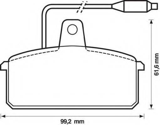 Комплект тормозных колодок, дисковый тормоз JURID 571318J
