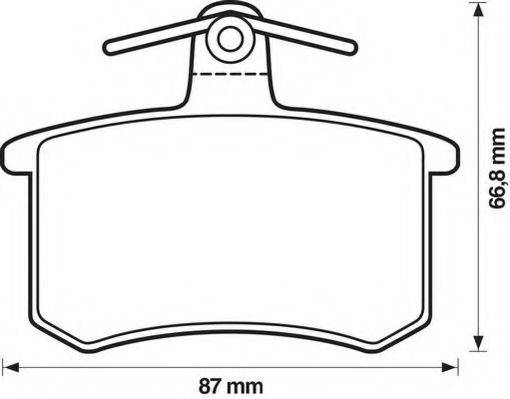Комплект тормозных колодок, дисковый тормоз JURID 571350J