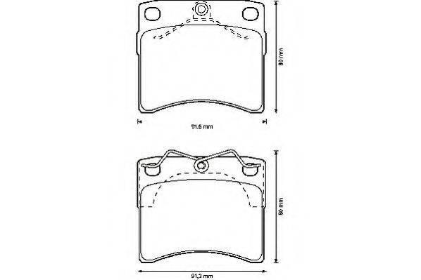 Комплект тормозных колодок, дисковый тормоз JURID 571948J