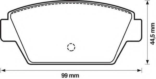 Комплект тормозных колодок, дисковый тормоз JURID 572159J