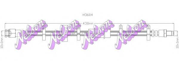 BROVEX-NELSON H3604 Тормозной шланг