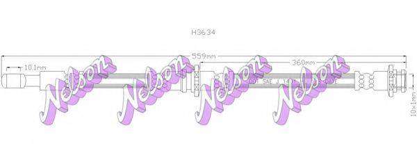 Тормозной шланг BROVEX-NELSON H3634