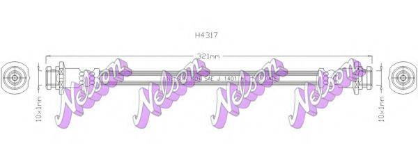 BROVEX-NELSON H4317 Тормозной шланг