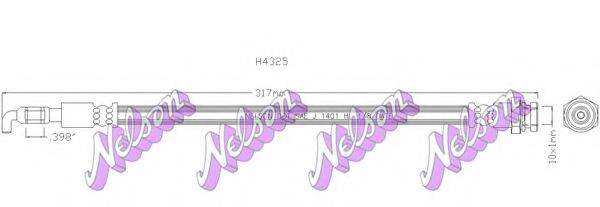 BROVEX-NELSON H4325 Тормозной шланг