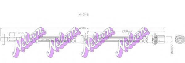 BROVEX-NELSON H4346 Тормозной шланг