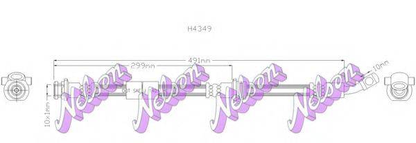 BROVEX-NELSON H4349 Тормозной шланг