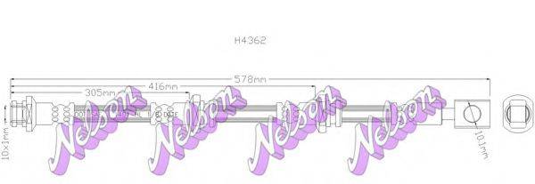 Тормозной шланг BROVEX-NELSON H4362