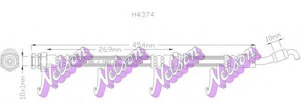 BROVEX-NELSON H4374 Тормозной шланг