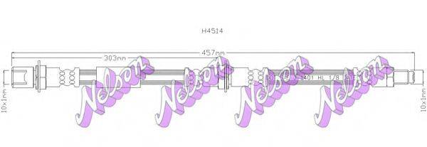 BROVEX-NELSON H4514 Тормозной шланг