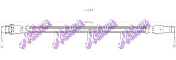 BROVEX-NELSON H4597 Тормозной шланг