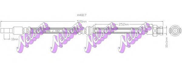 BROVEX-NELSON H4817 Тормозной шланг
