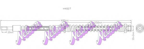 Тормозной шланг BROVEX-NELSON H4827