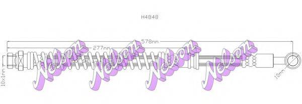 BROVEX-NELSON H4848 Тормозной шланг