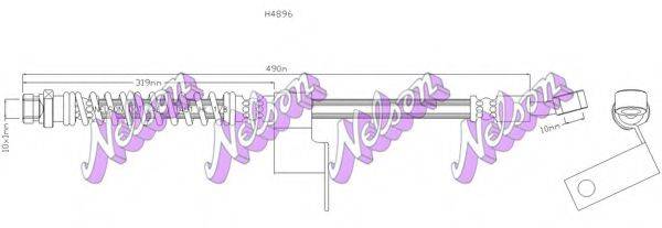 Тормозной шланг BROVEX-NELSON H4896