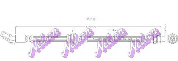 BROVEX-NELSON H4934 Тормозной шланг