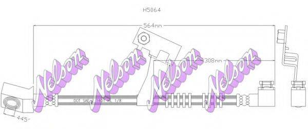 Тормозной шланг BROVEX-NELSON H5064