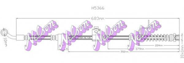 BROVEX-NELSON H5366 Тормозной шланг
