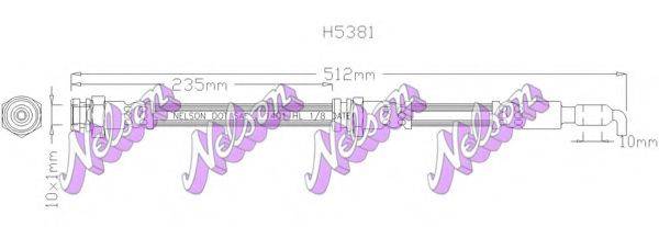 BROVEX-NELSON H5381 Тормозной шланг