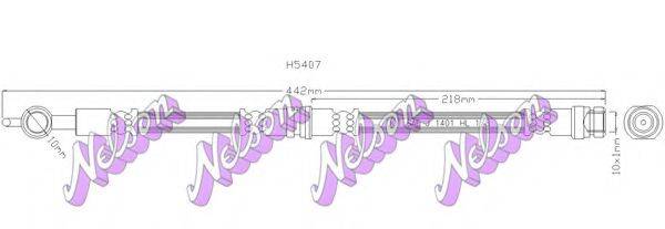 Тормозной шланг BROVEX-NELSON H5407