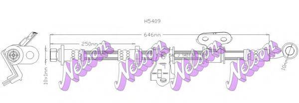 BROVEX-NELSON H5409 Тормозной шланг