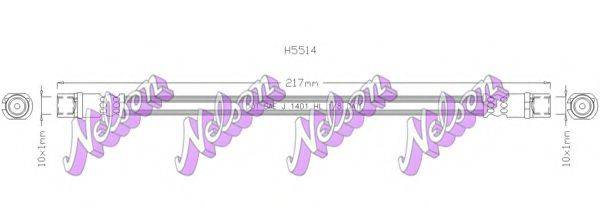 BROVEX-NELSON H5514 Тормозной шланг
