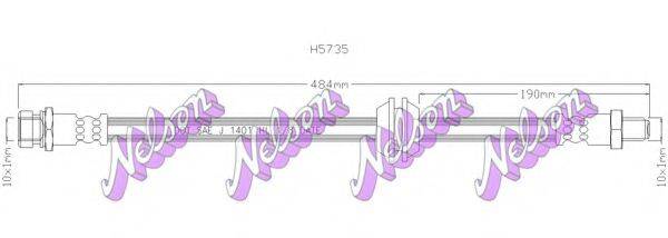 Тормозной шланг BROVEX-NELSON H5735