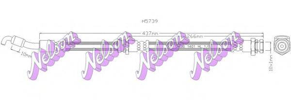 BROVEX-NELSON H5739 Тормозной шланг