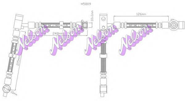 BROVEX-NELSON H5809 Тормозной шланг